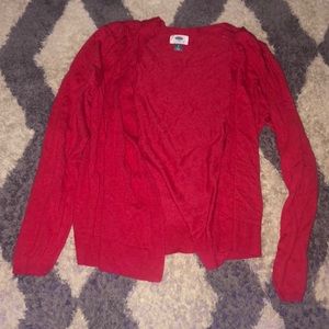 NEVER WORN open red cardigan